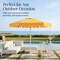 Best Choice Products 7.5ft Patio Market Umbrella with Wavy Trim, Fade-Resistant, Crank & Tilt, Wind Vent